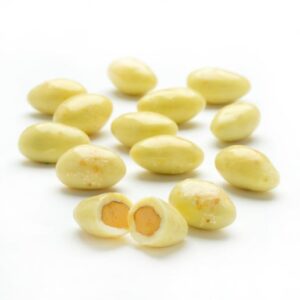 Sconza Coconut White Chocolate Covered Almonds 5lb Bulk